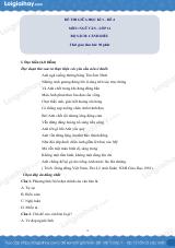 Đề thi giữa kì 1 Văn 11 Cánh diều - Đề số 4